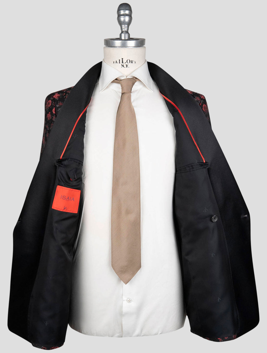 Isaia multicolor Wool silk cotton smoking Blazer