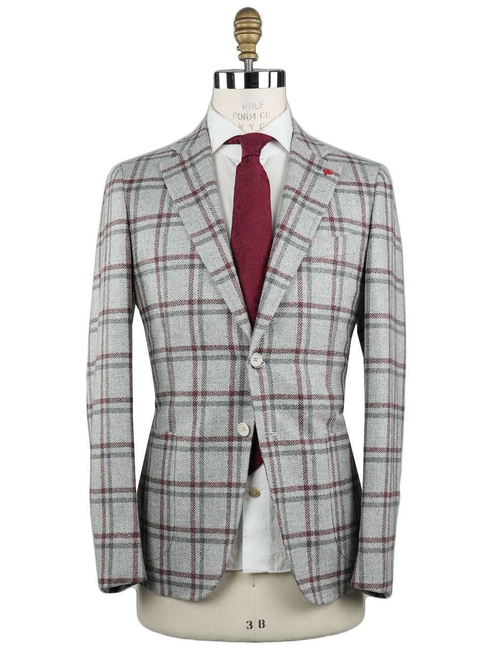 Isaia Multicolor Wool Cashmere Blazer