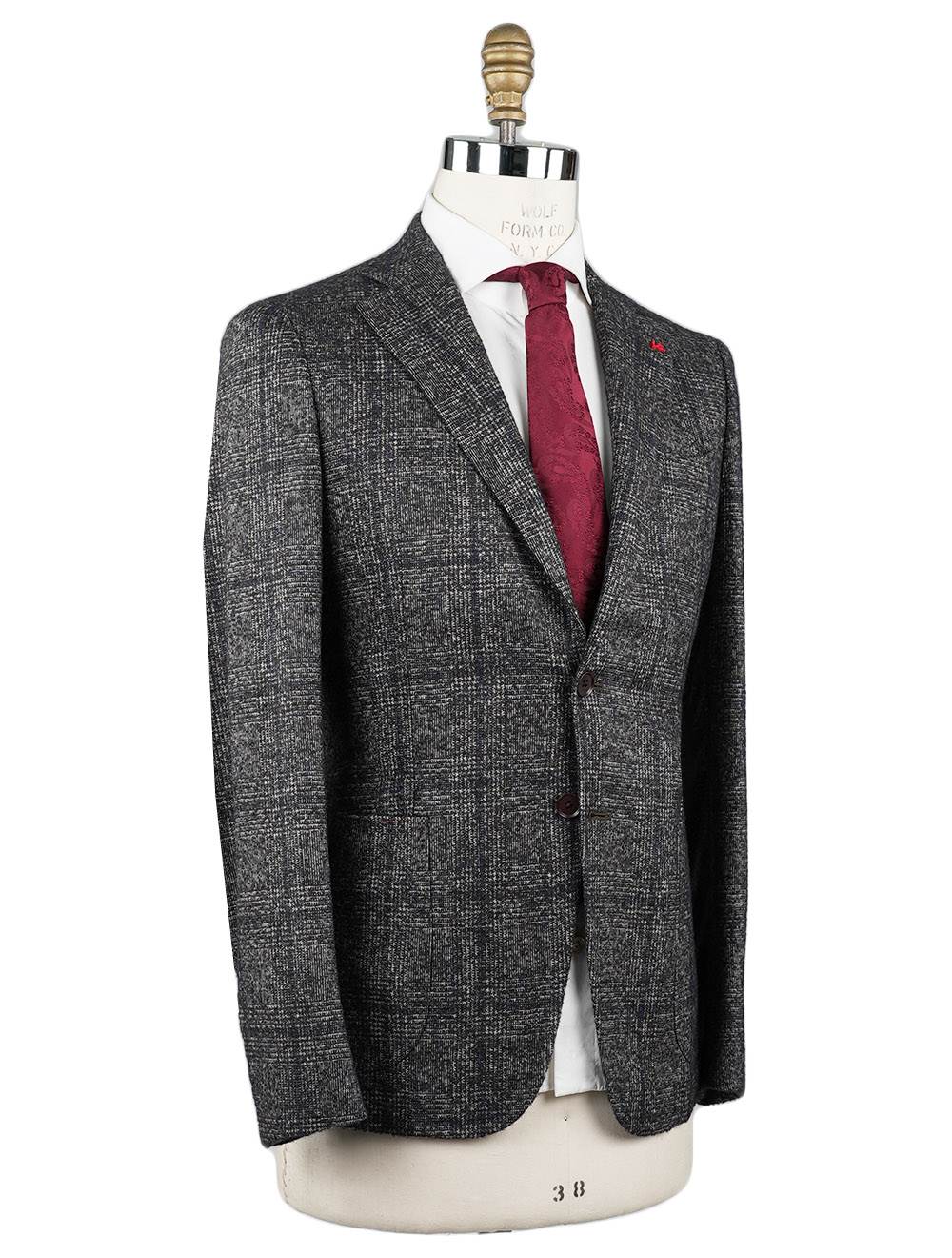Isaia Isaia Multicolor Alpaca Wool Pa Blazer Multicolor 001