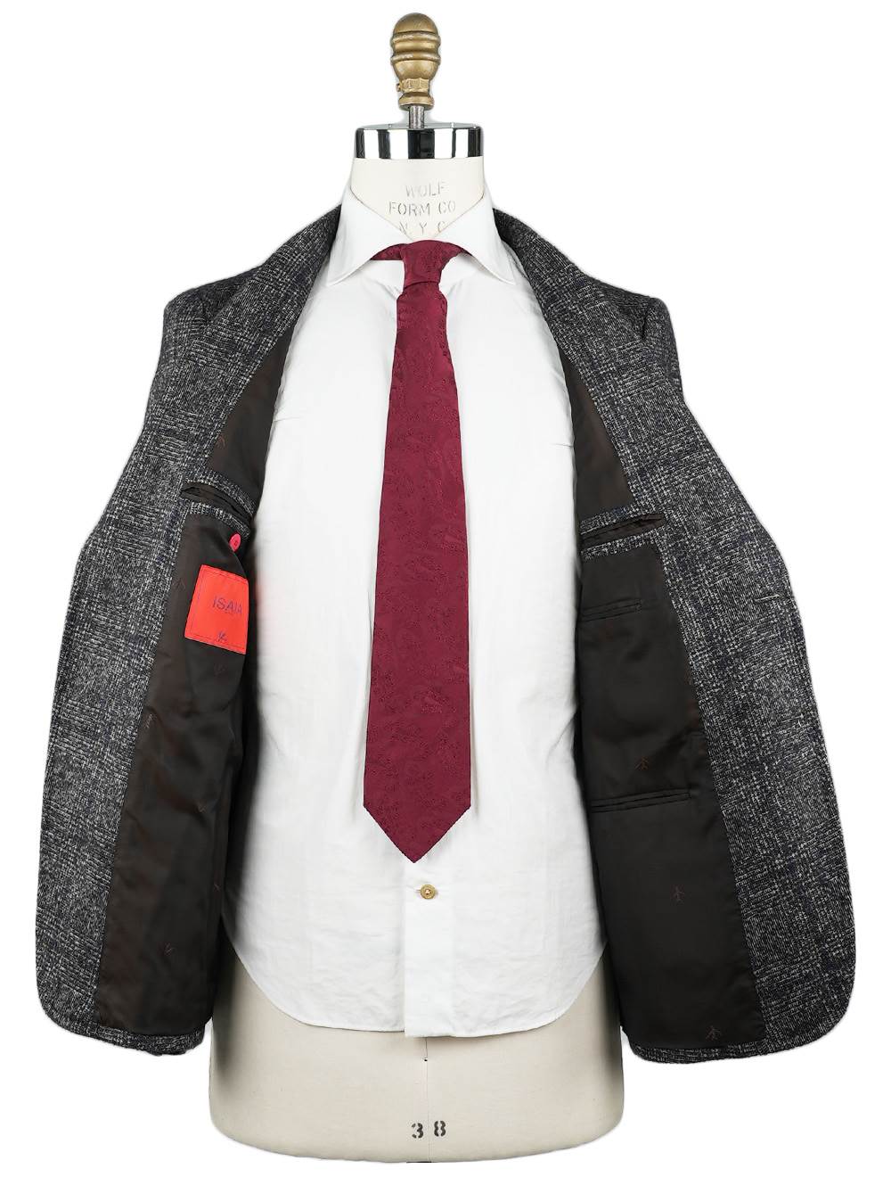 Isaia Multicolor Alpaca Wool Pa Blazer