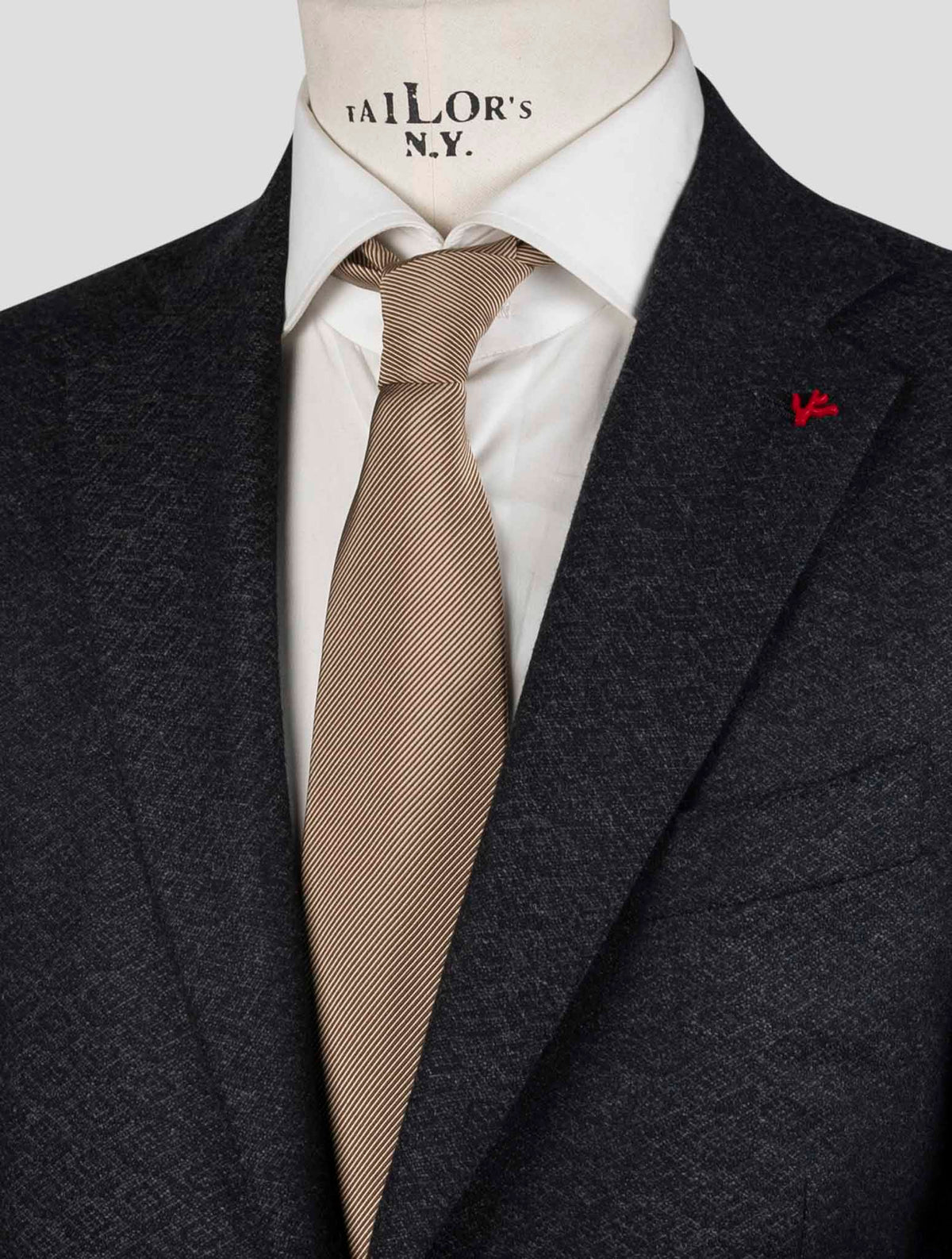 Isaia Dark Gray Wool Blazer