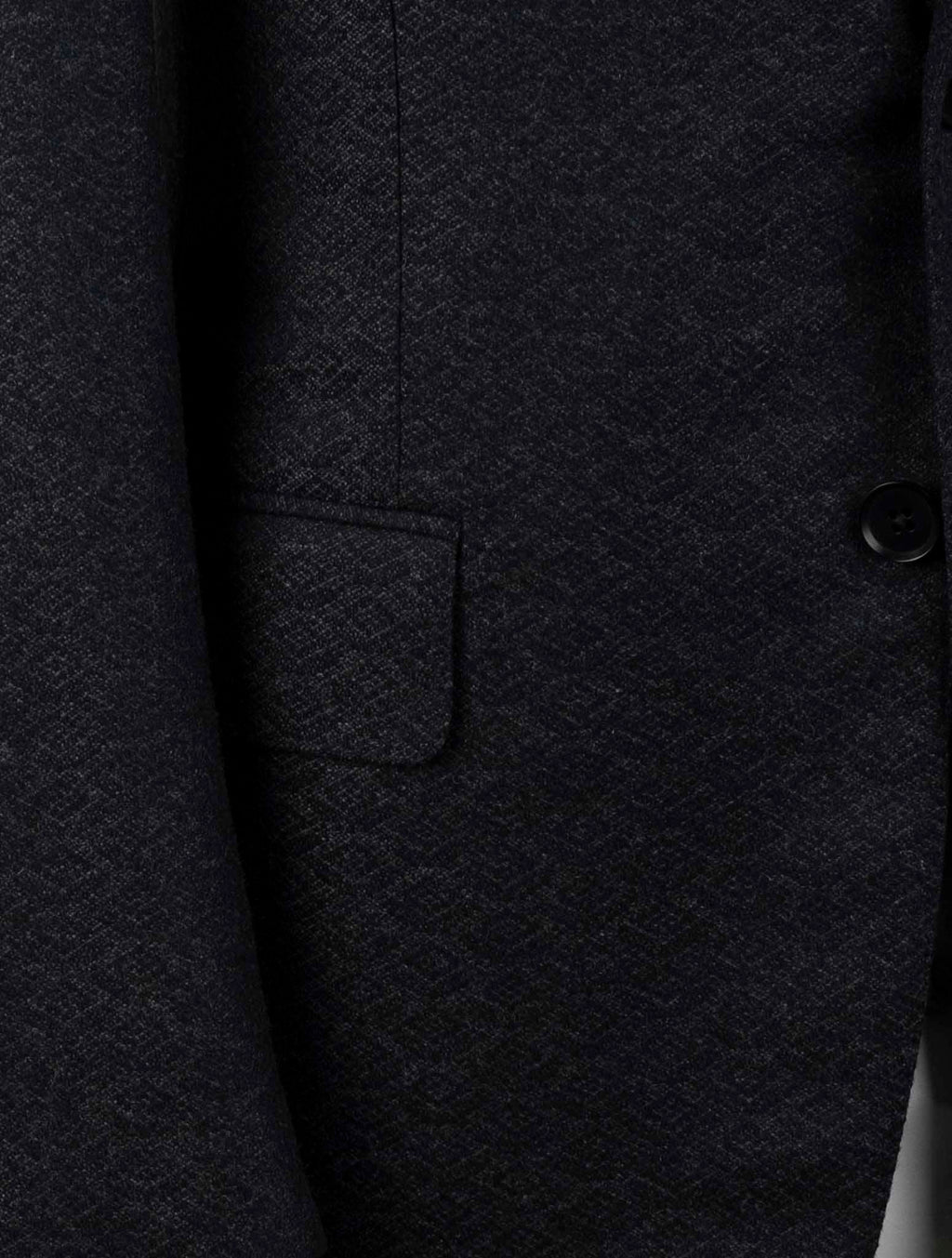 Isaia Dark Gray Wool Blazer