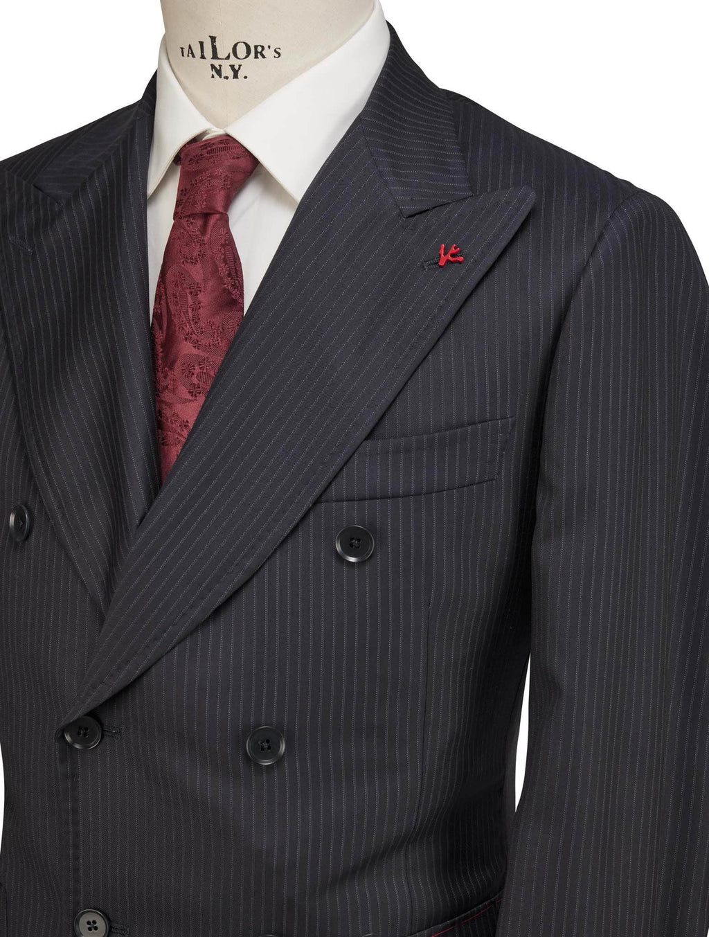 Isaia Blue Wool Suit
