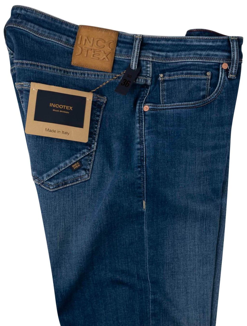 Incotex Blue Cotton Els Ea Jeans