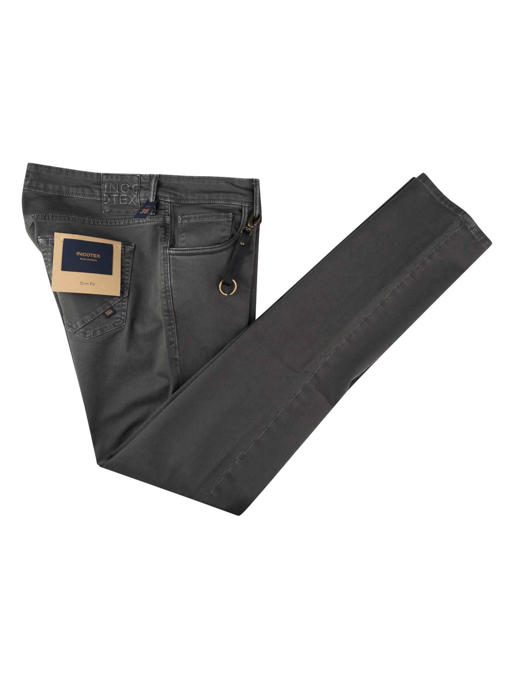 Incotex Gray Cotton Ea Jeans