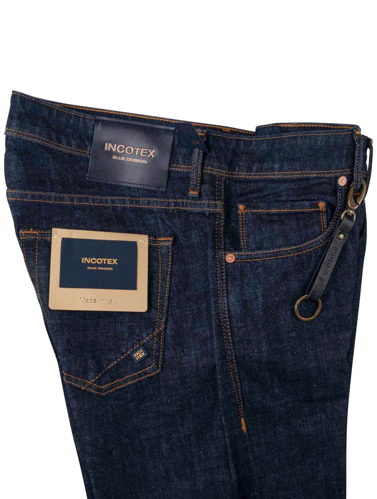 Incotex Dark Blue Cotton Ea Jeans