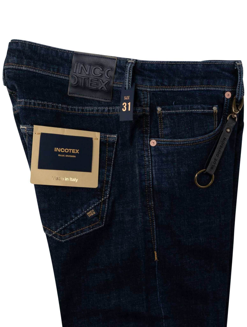 Incotex Dark Blue Cotton Ea Jeans