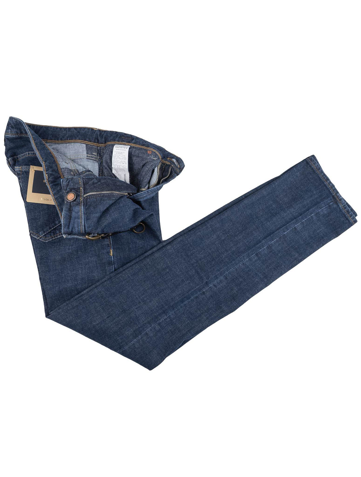 Incotex Incotex Dark Blue Cotton Ea Jeans Dark Blue 001