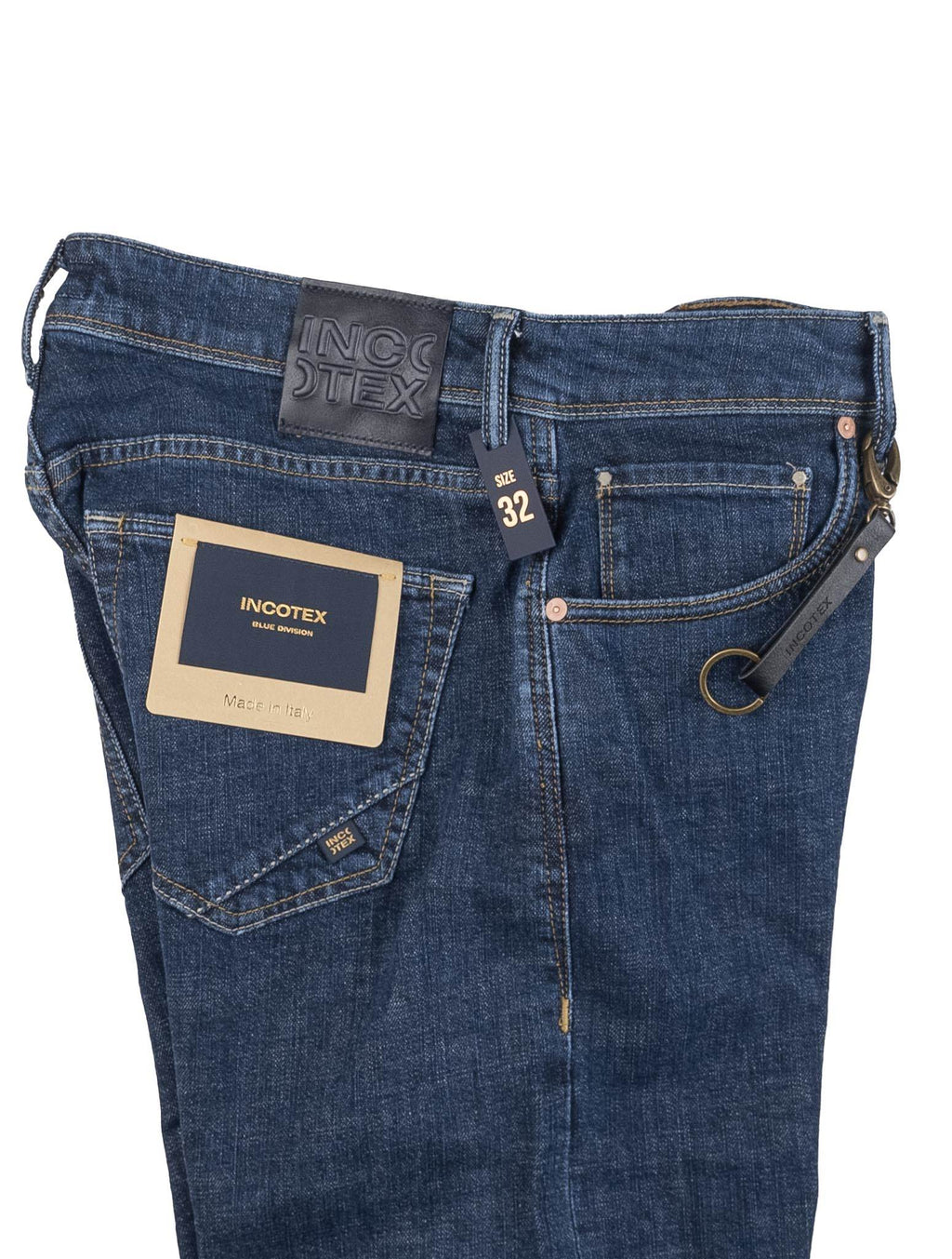 Incotex Dark Blue Cotton Ea Jeans