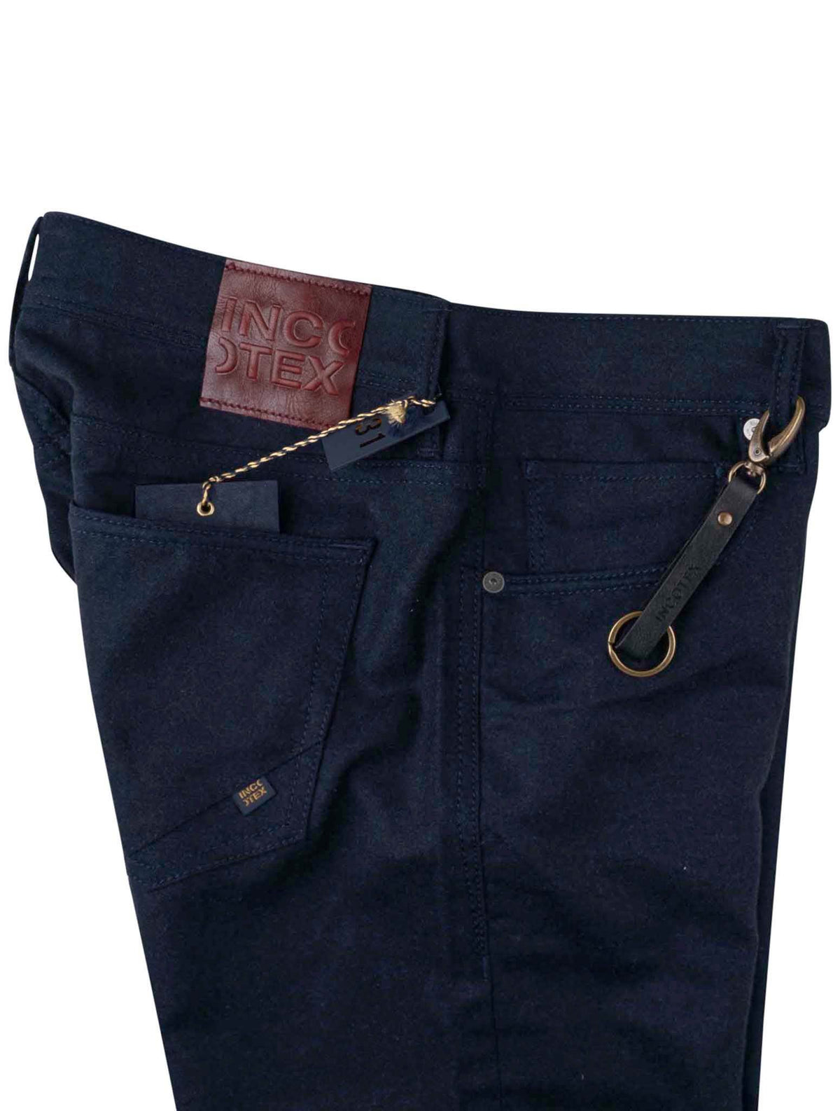 Incotex Dark Blue Virgin Wool Jeans