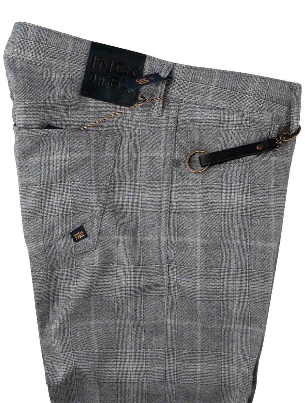 Incotex Gray Virgin Wool Jeans