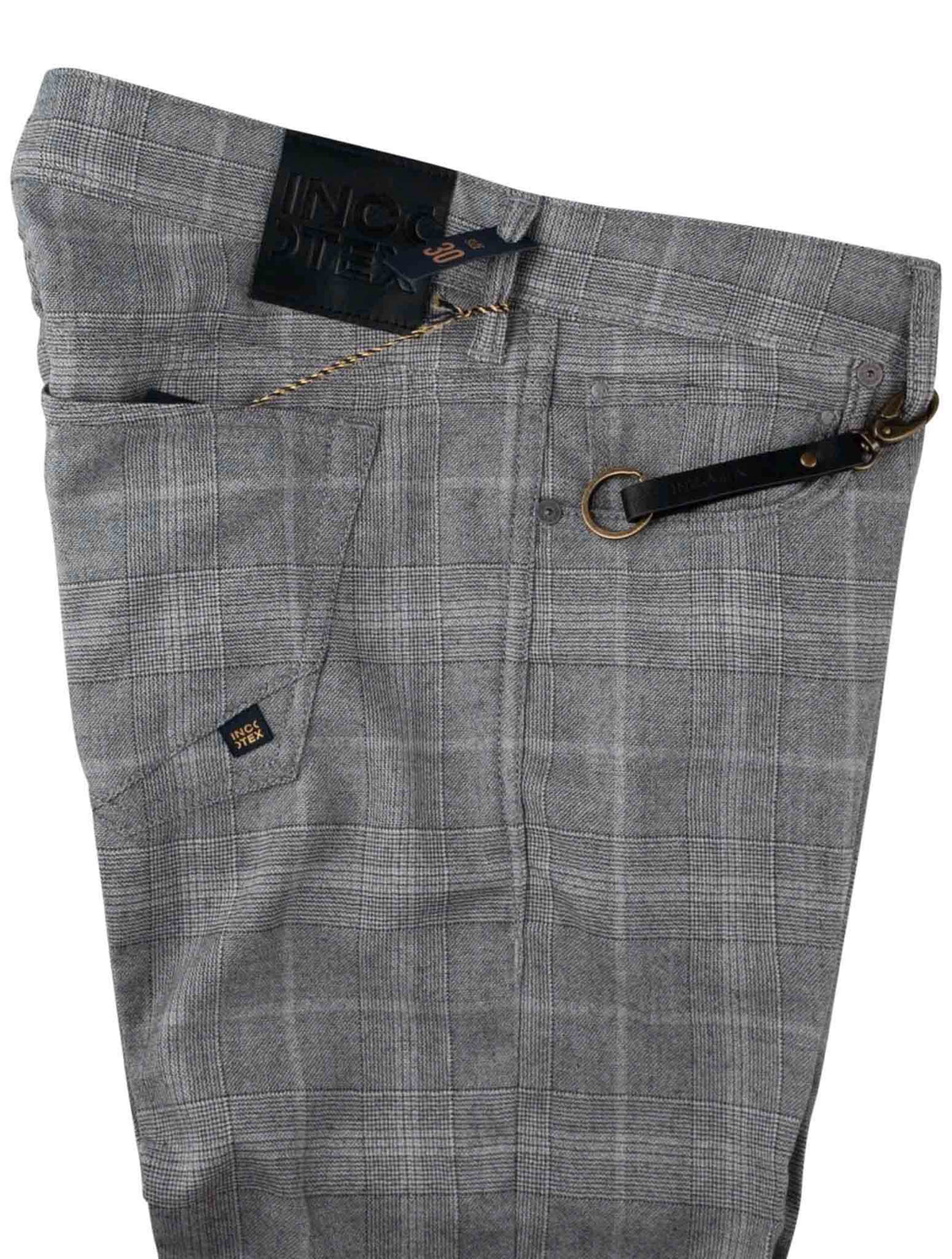 Incotex Gray Virgin Wool Jeans