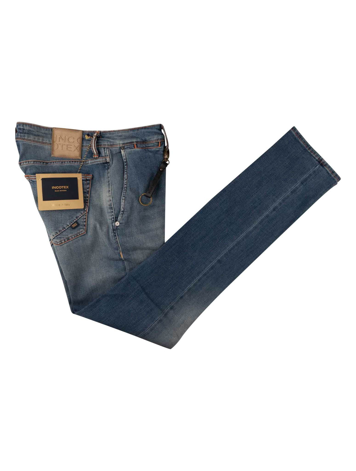 Incotex Dlight Blue Cotton Pl Ea Jeans