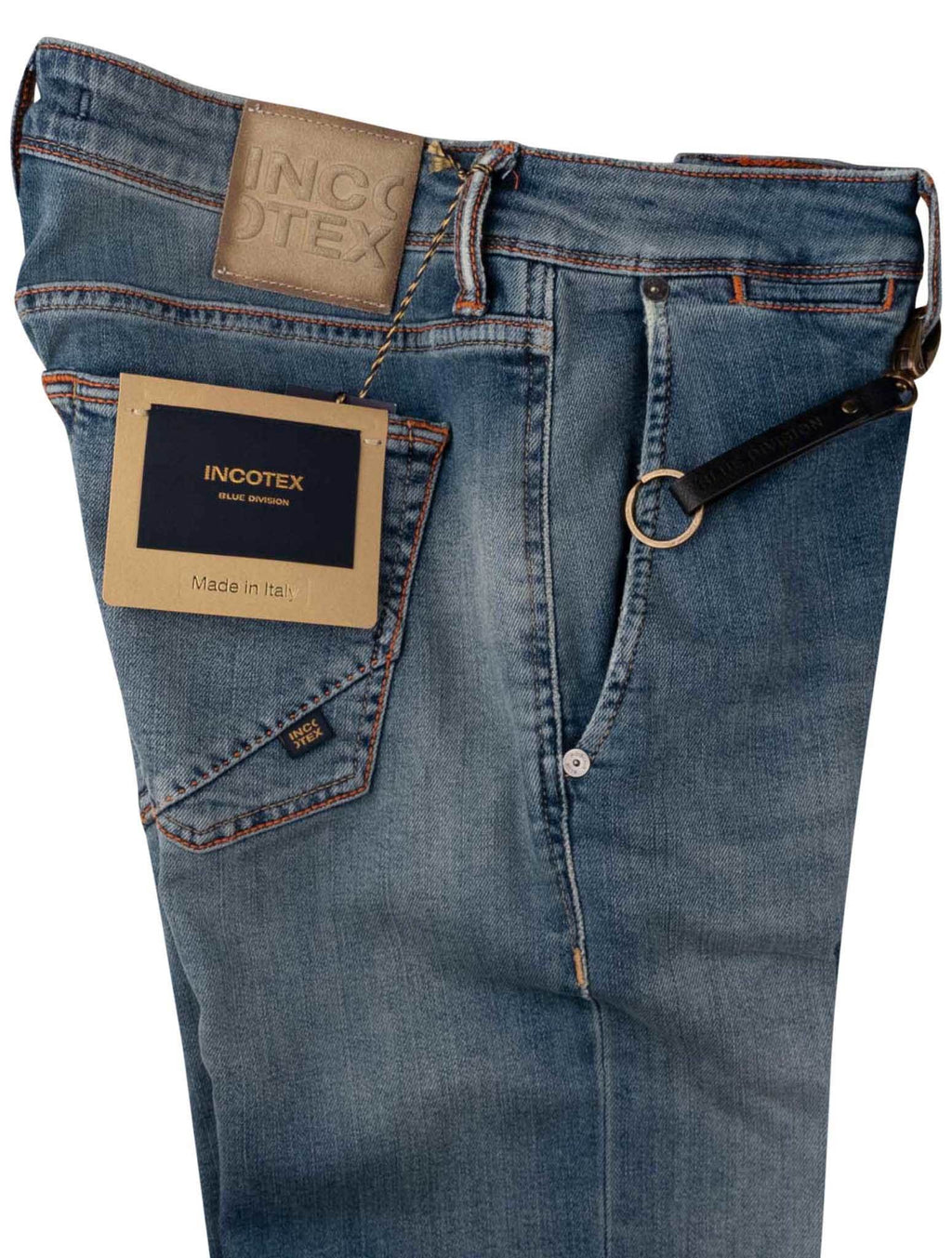 Incotex Dlight Blue Cotton Pl Ea Jeans
