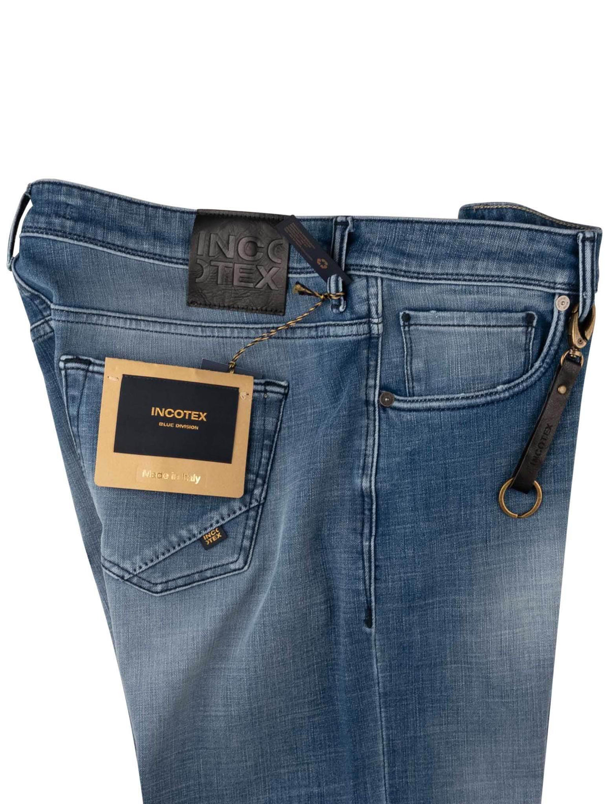 Incotex Blue Cotton Pl Ea Jeans
