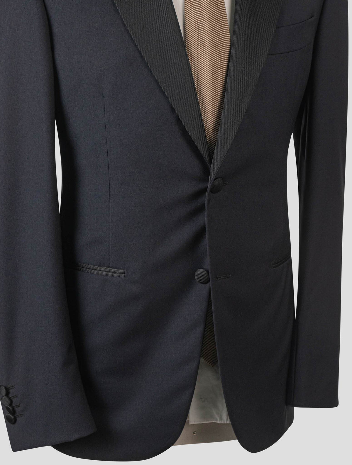 Isaia Blue Wool Tuxedo Suit