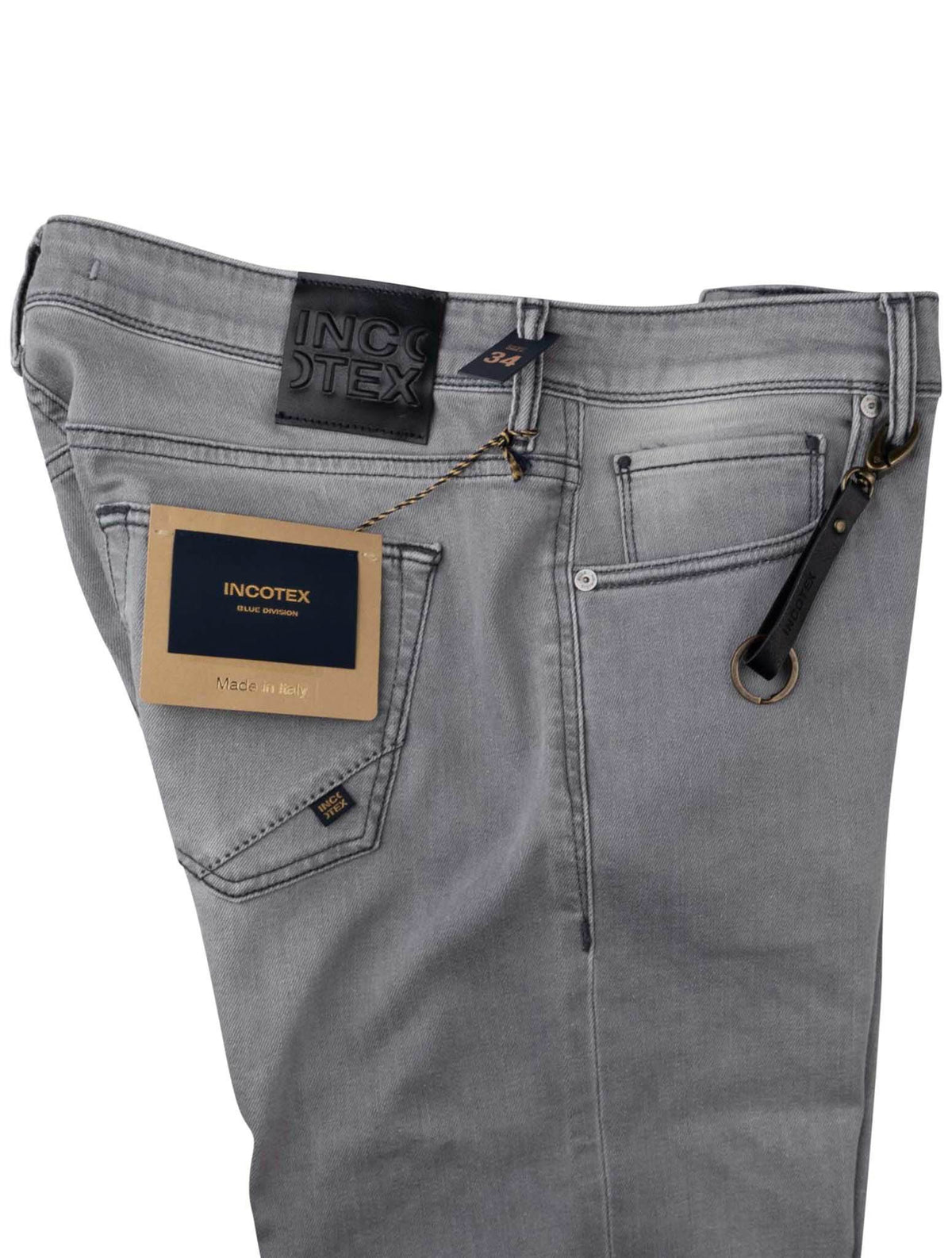 Incotex Gray Cotton Ea Jeans