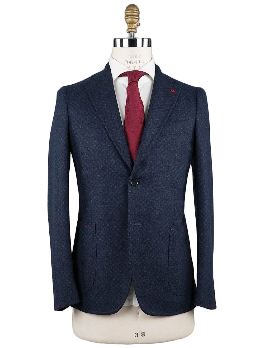Isaia Blue Wool Suit