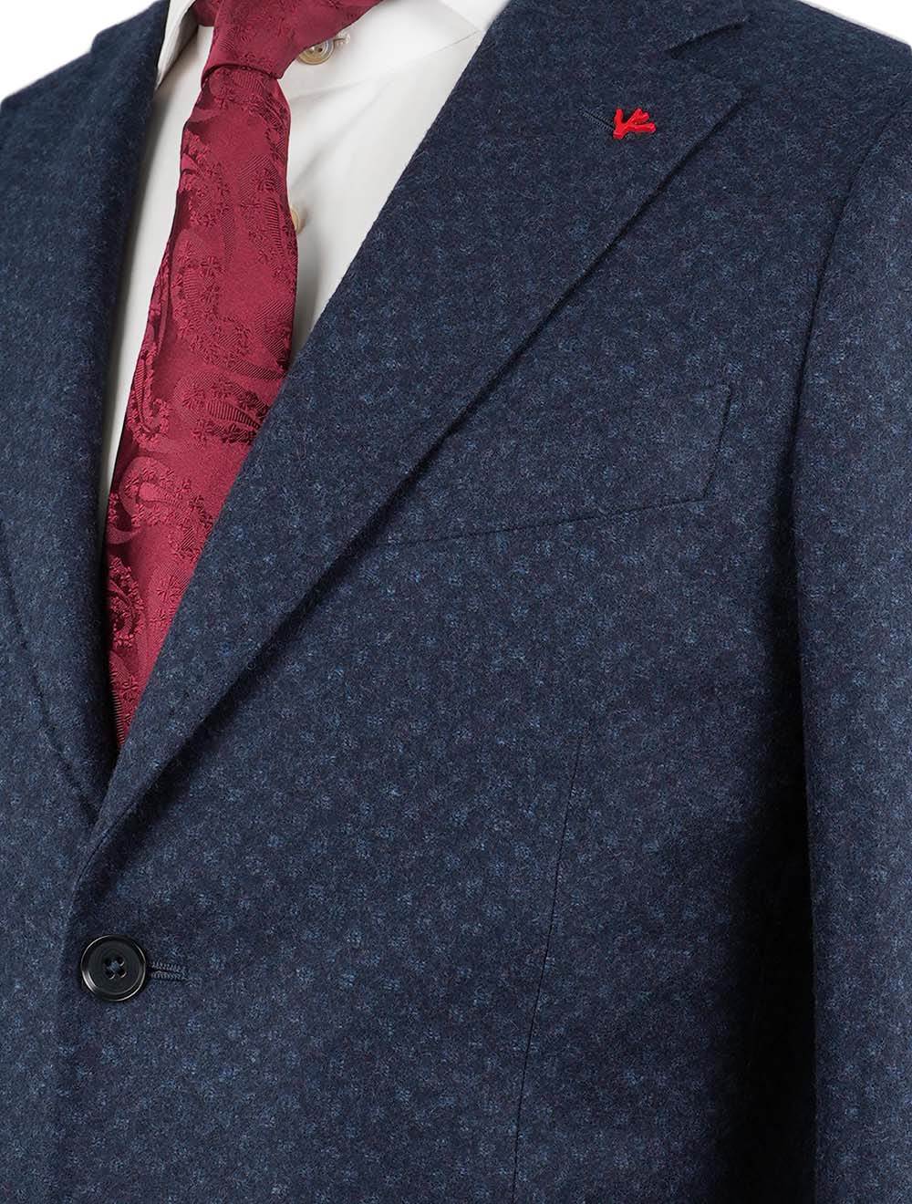 Isaia Blue Wool Suit
