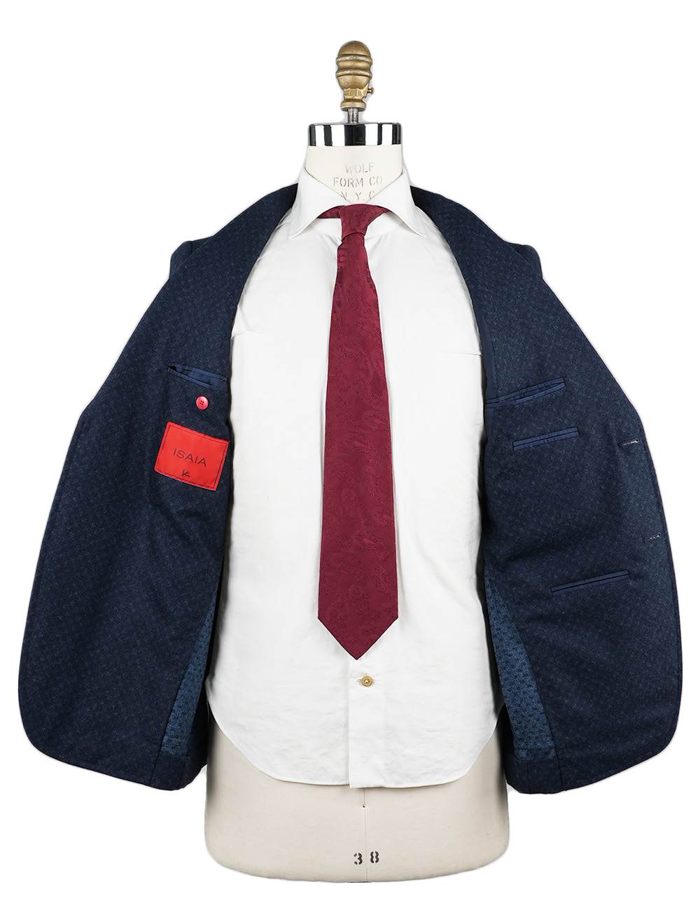 Isaia Blue Wool Suit