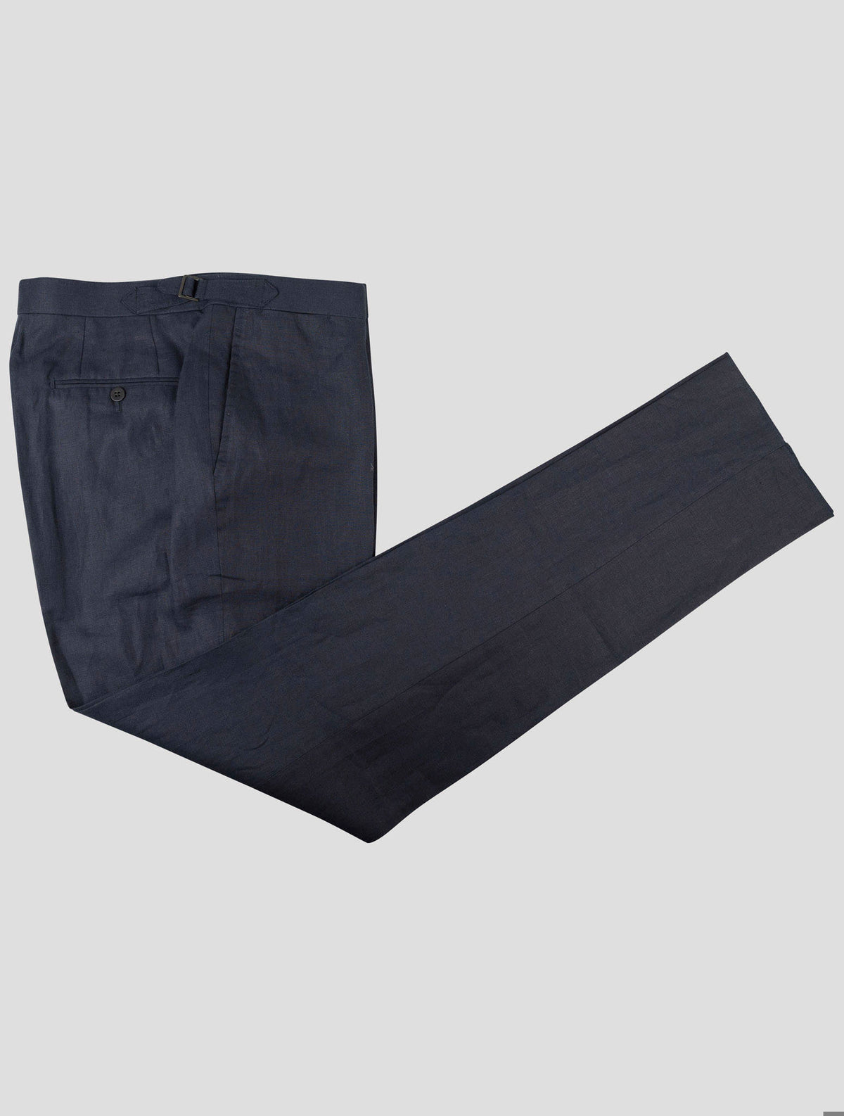 Isaia Blue Linen Pant