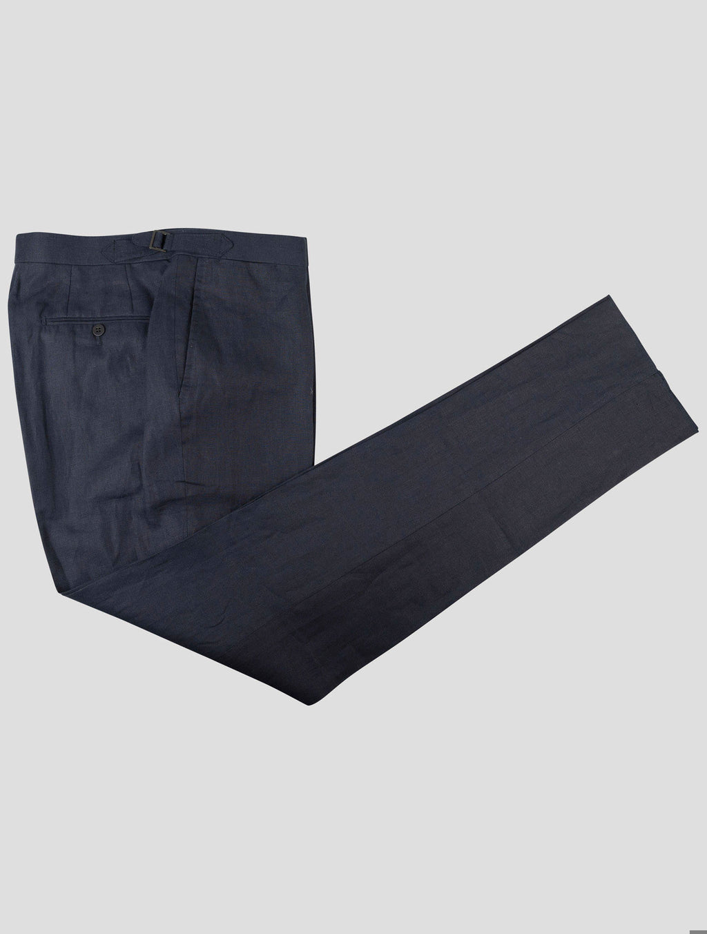 Isaia Isaia Blue Linen Pant Blue 000