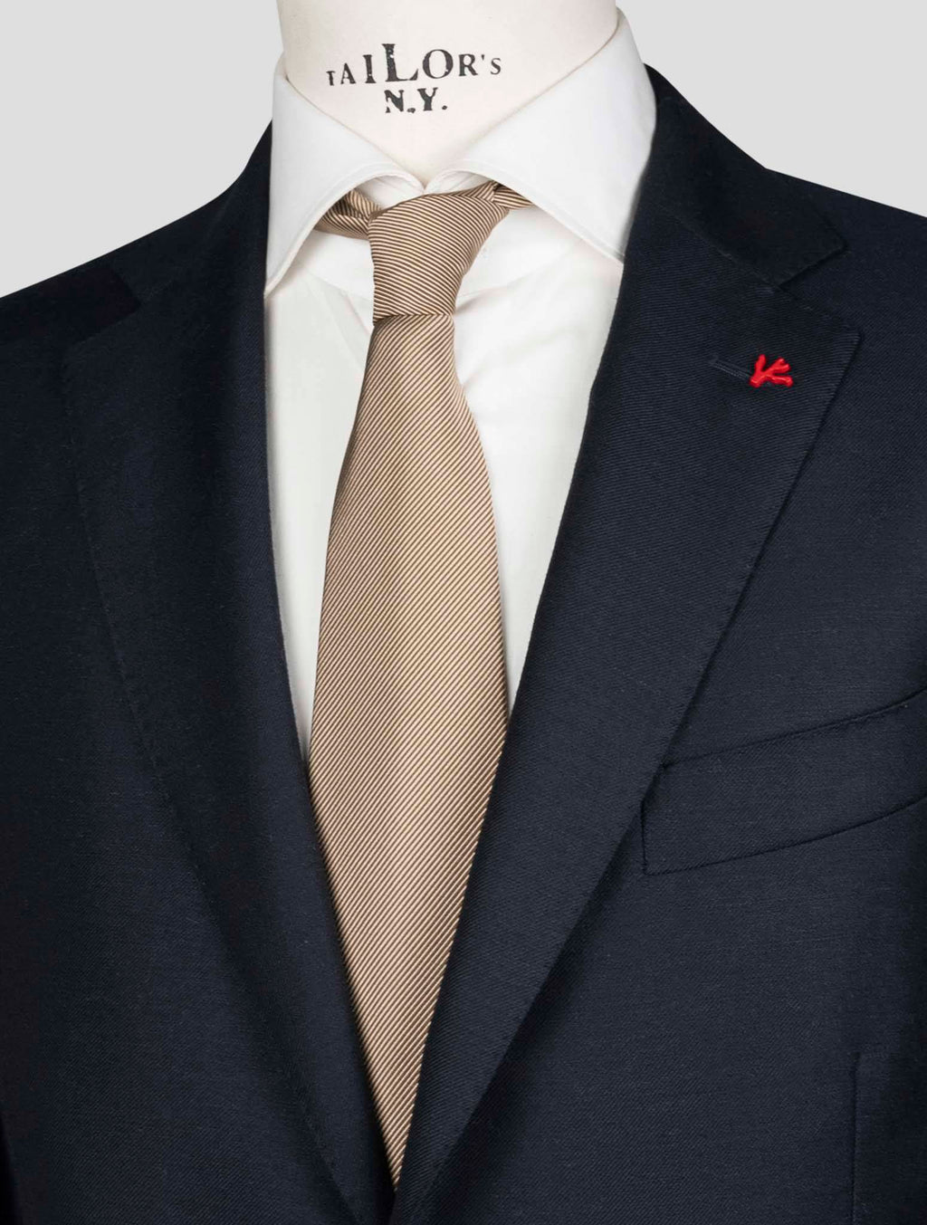 Isaia Blue Wool Mohair Blazer