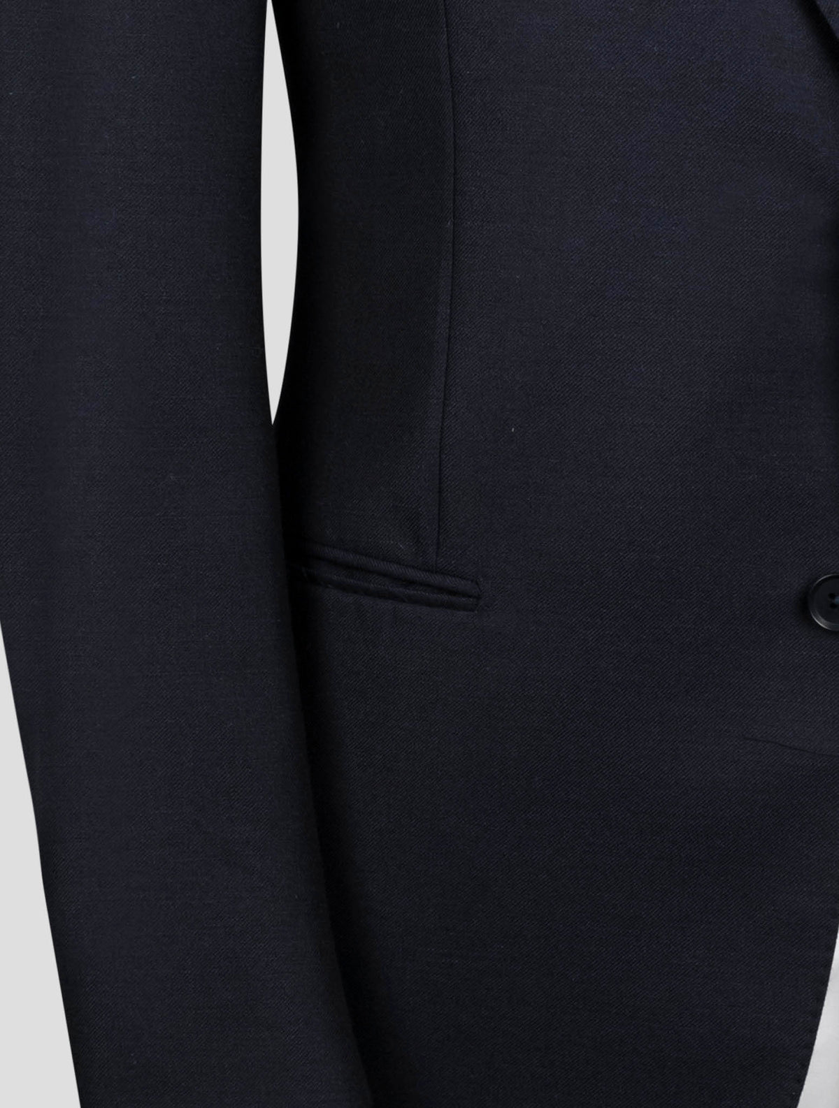 Isaia Blue Wool Mohair Blazer