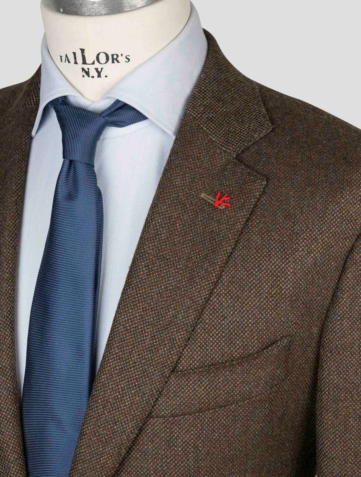 Isaia Brown Wool Blazer