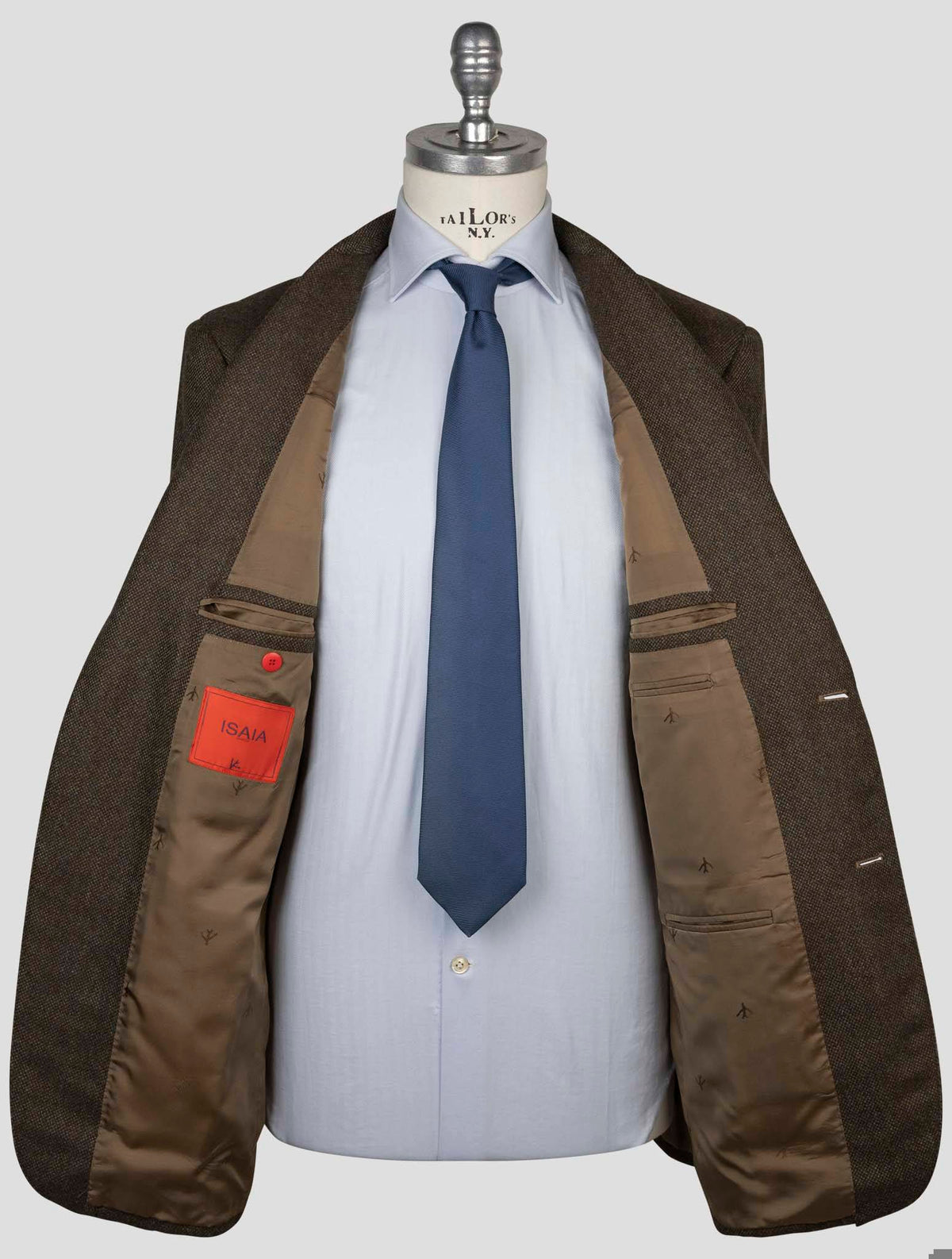 Isaia Brown Wool Blazer