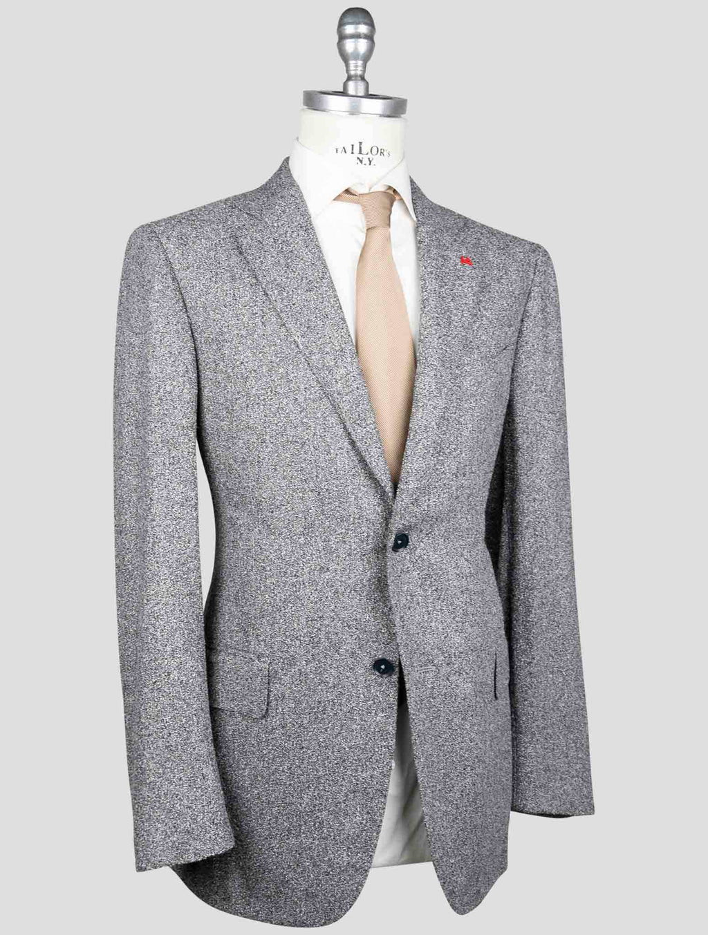 Isaia Isaia Gray Wool Viscose Pa Blazer Gray 001