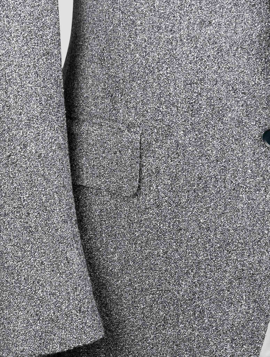 Isaia Gray Wool Viscose Pa Blazer