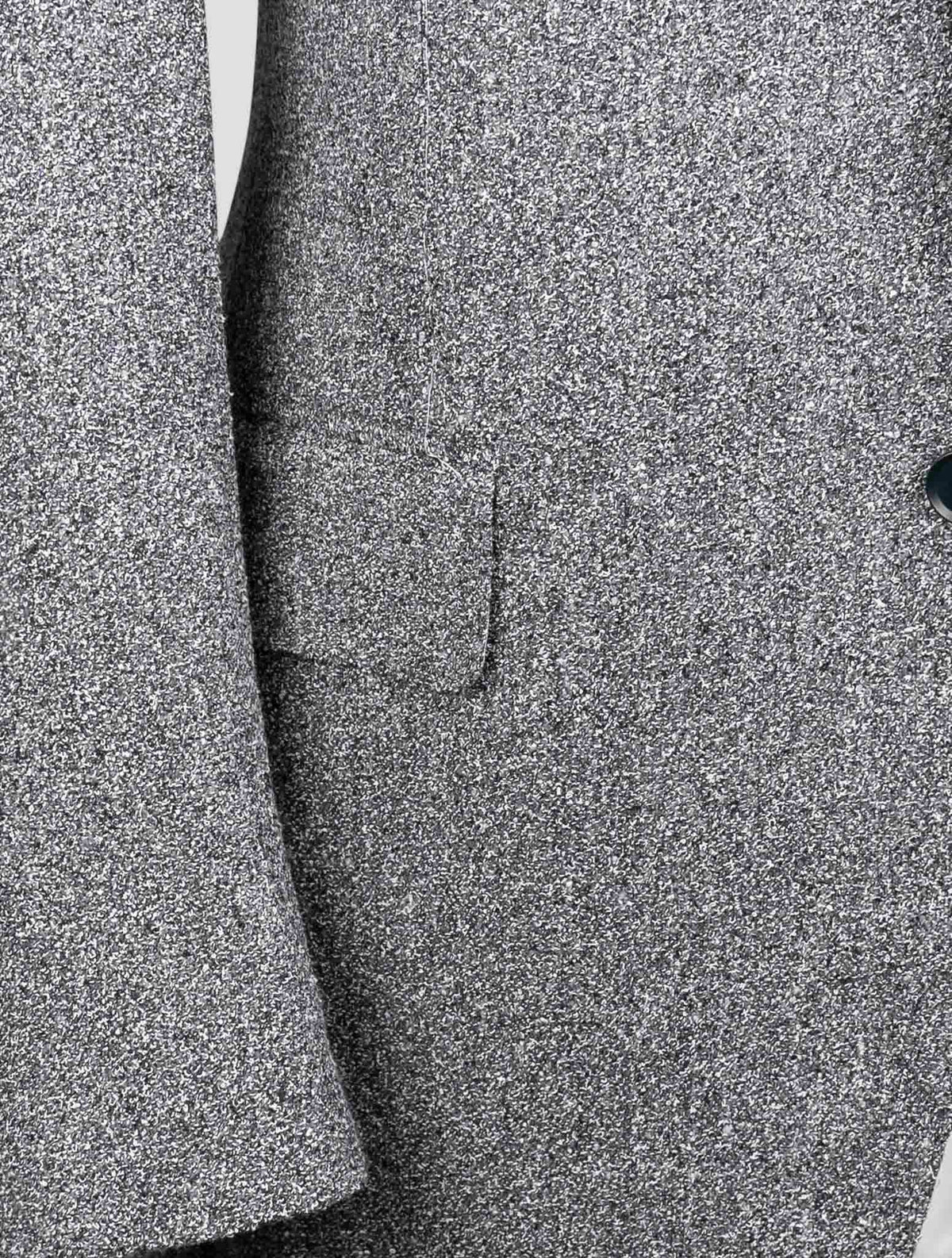 Isaia Gray Wool Viscose Pa Blazer