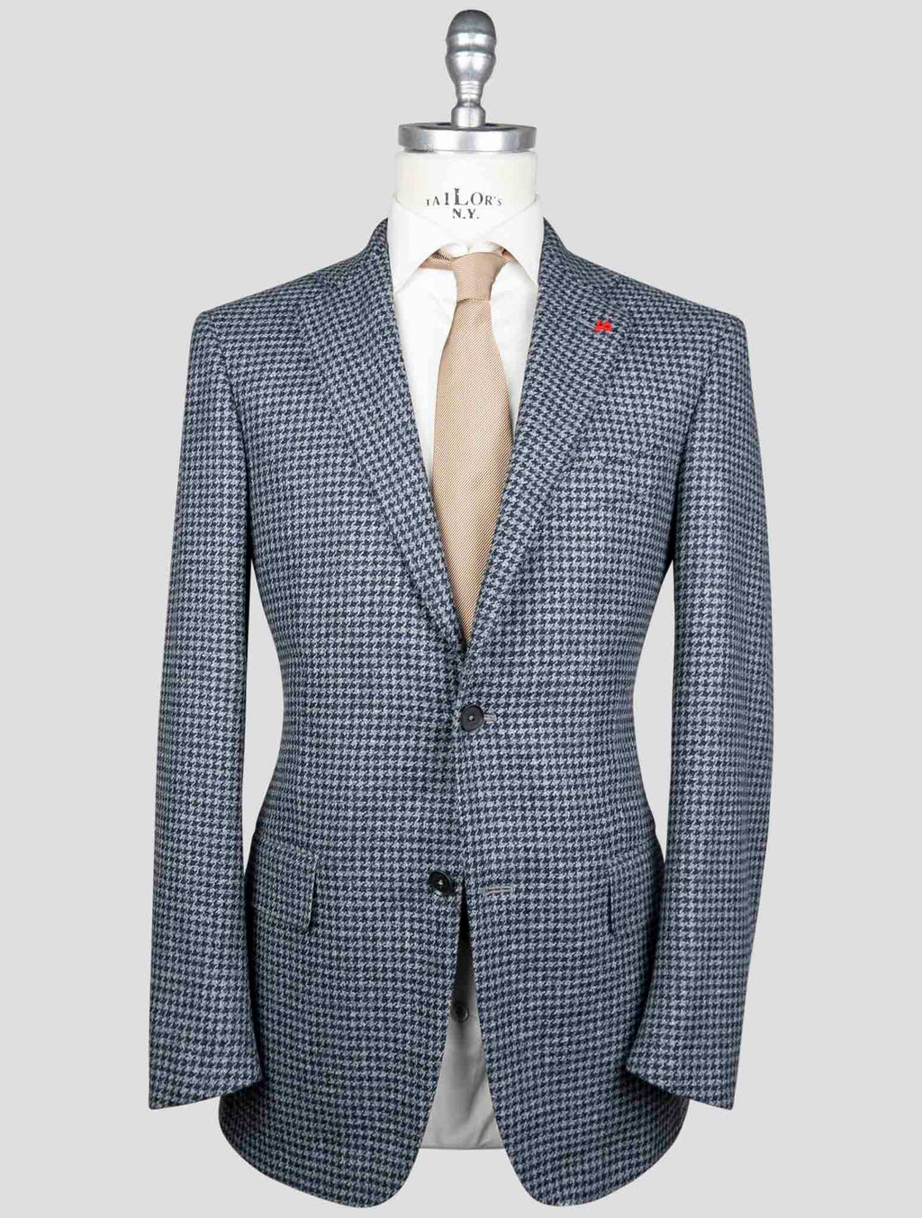 Isaia Gray Blue Wool Cashmere Blazer