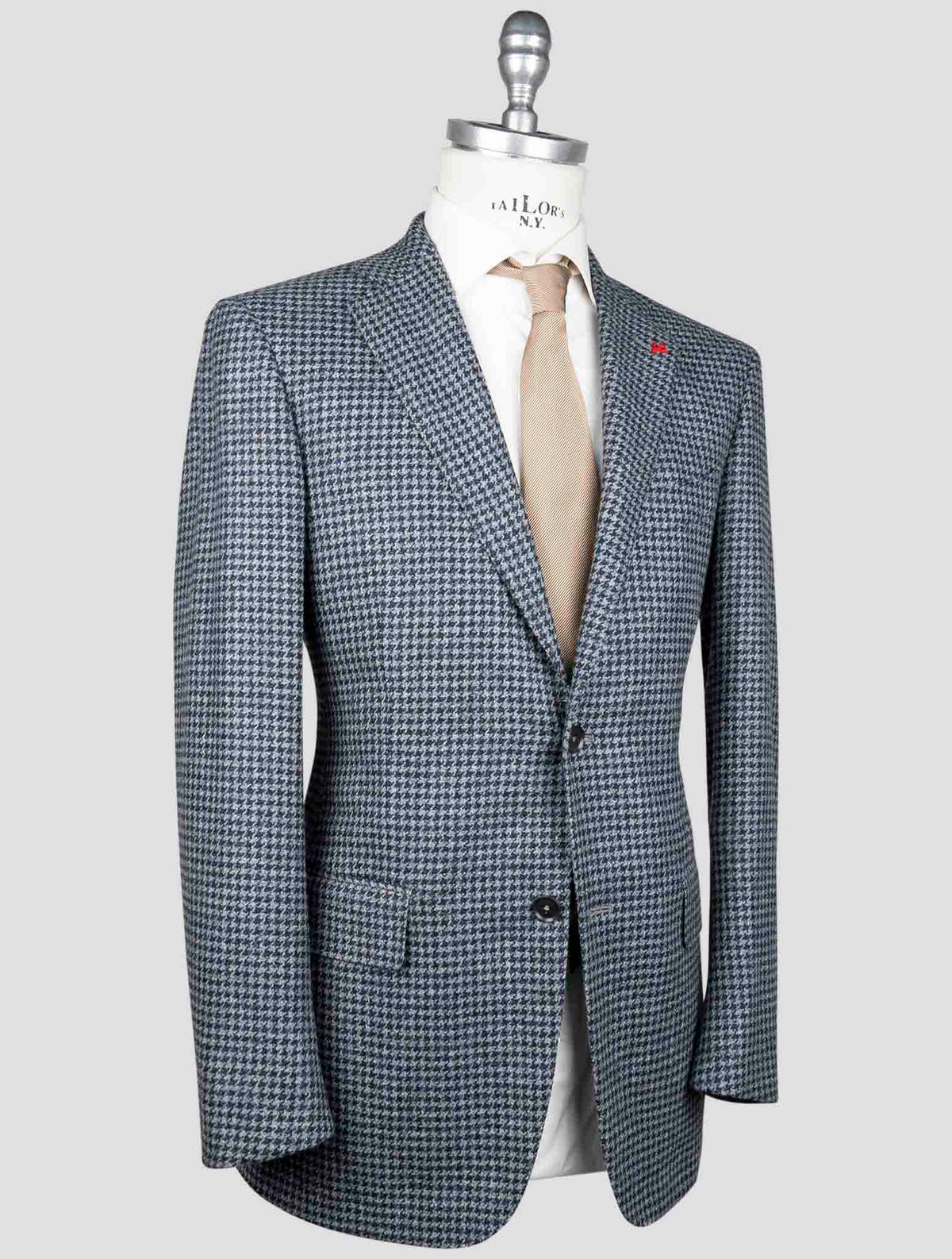 Isaia Isaia Gray Blue Wool Cashmere Blazer Gray / Blue 001