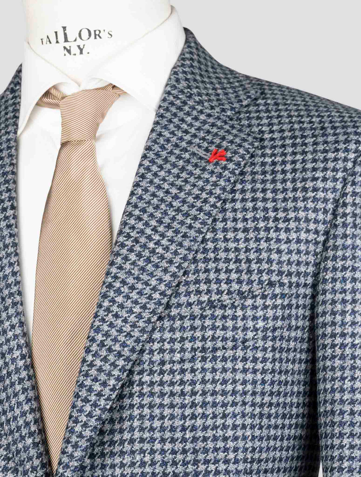 Isaia Gray Blue Wool Cashmere Blazer