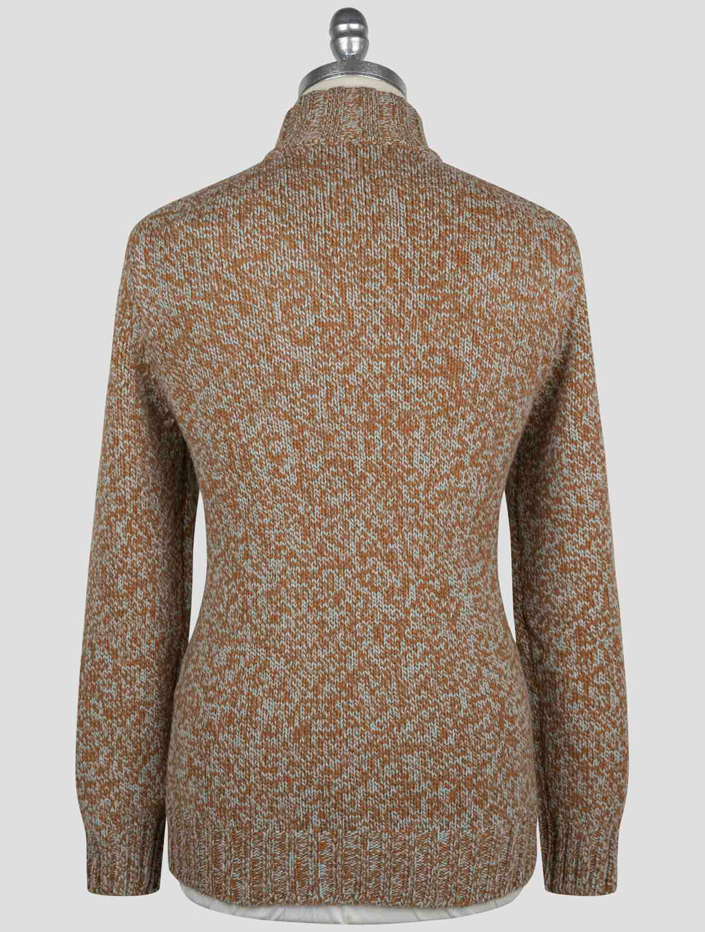 Gran Sasso Brown Virgin Wool Sweater Half Button