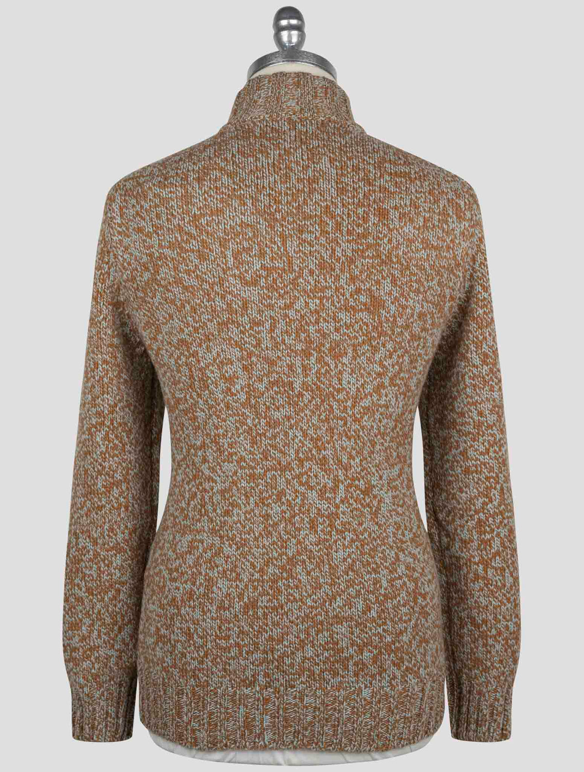 Gran Sasso Brown Virgin Wool Sweater Half Button