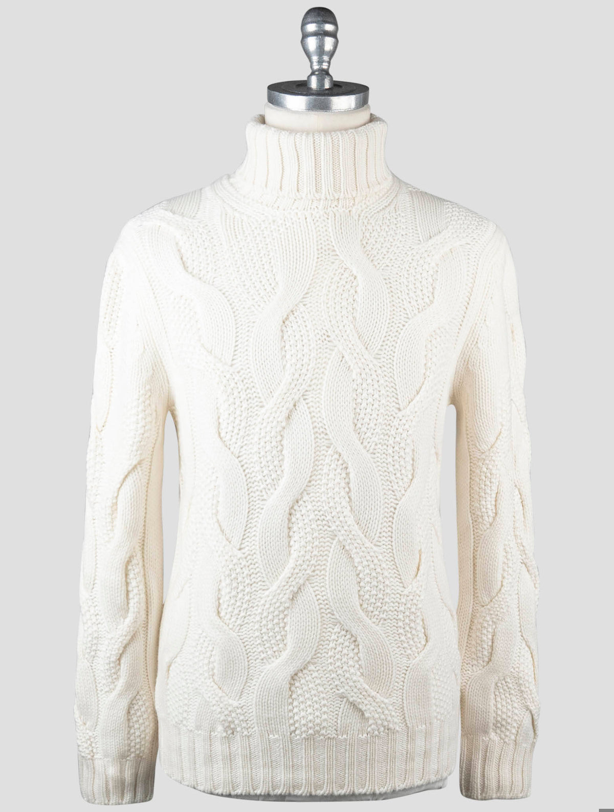 Gran Sasso Gran Sasso White Cashmere Sweater Turtleneck White 000
