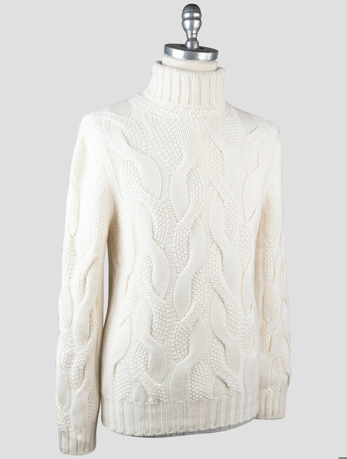Gran Sasso Gran Sasso White Cashmere Sweater Turtleneck White 001