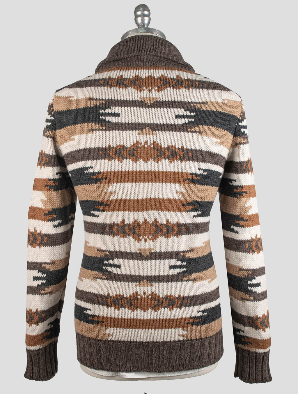 Gran Sasso Multicolor Wirgin Wool Coat Cardigan