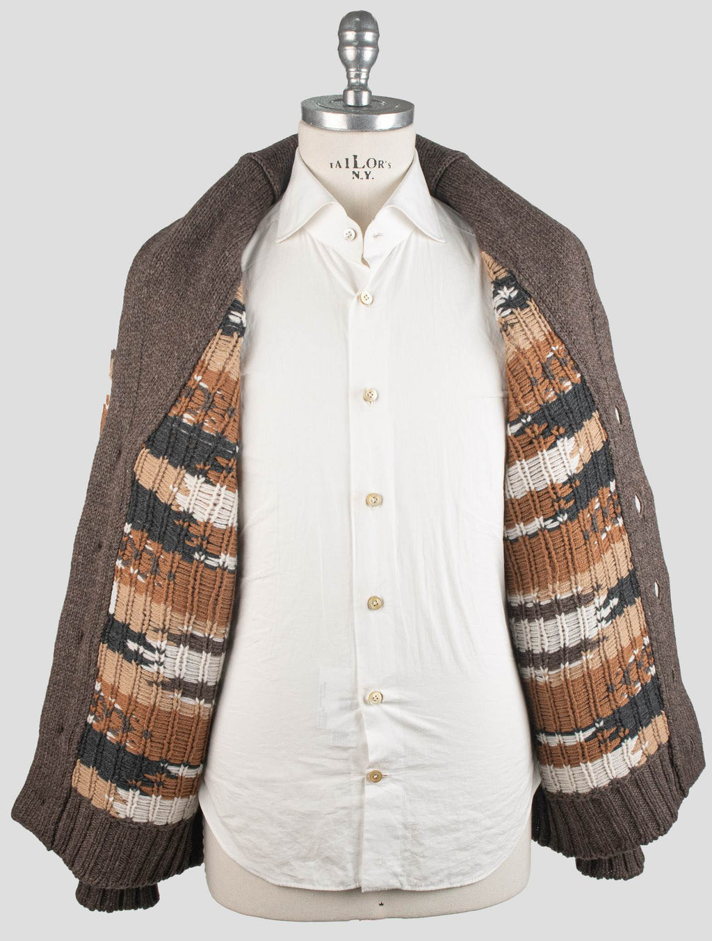 Gran Sasso Multicolor Wirgin Wool Coat Cardigan