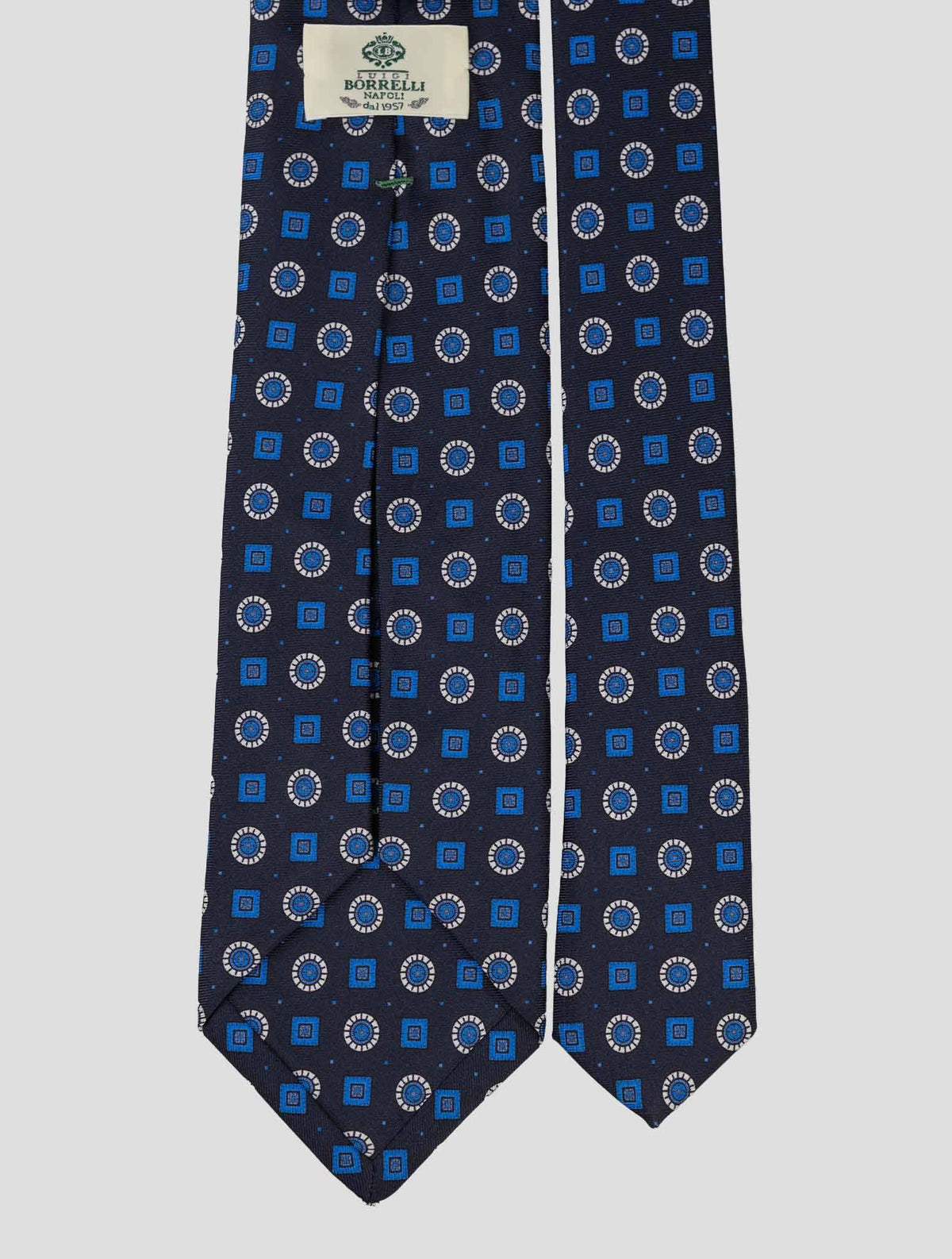 Luigi Borrelli Blue Silk Tie