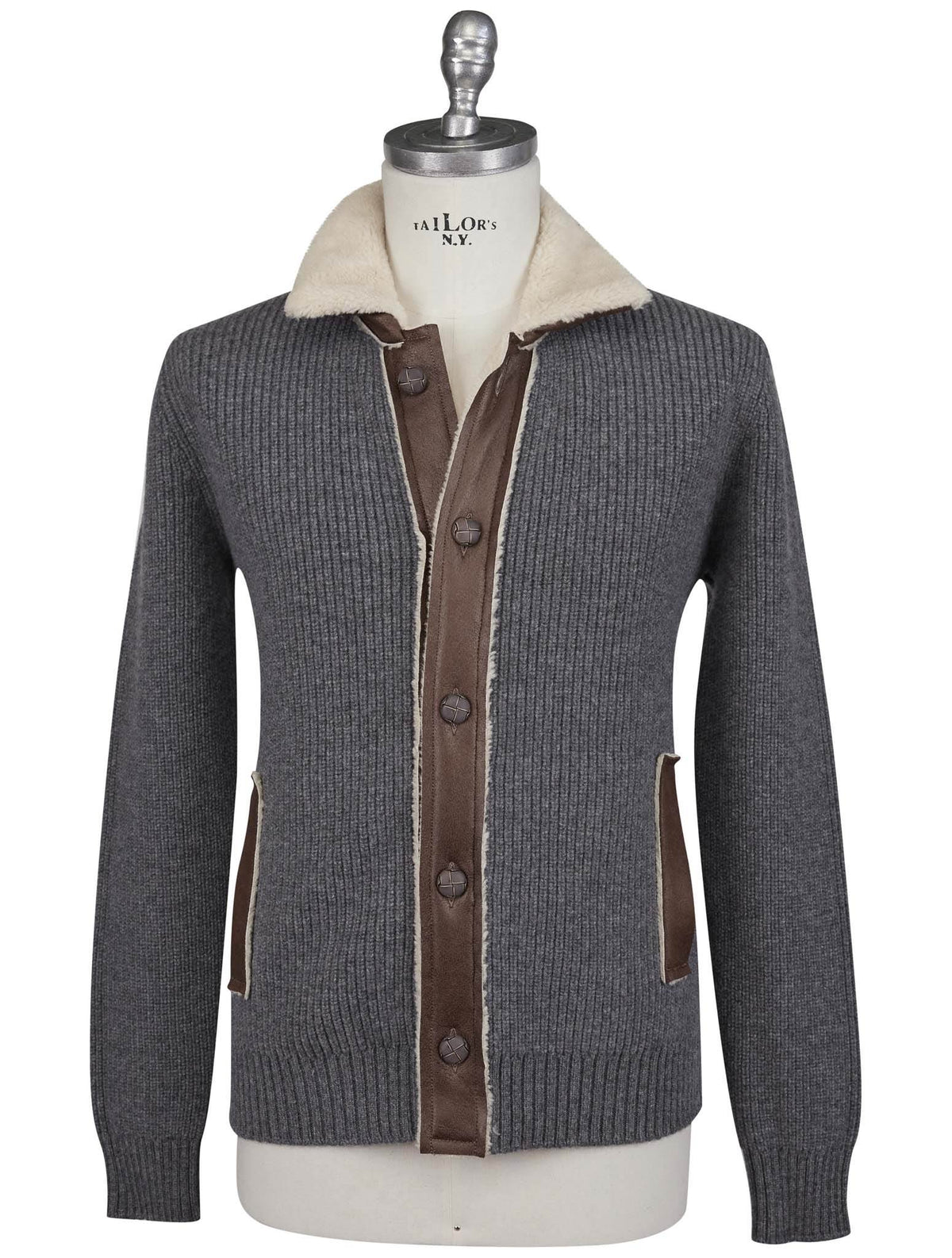 Gran Sasso Gran Sasso Gray Virgin Wool Coat Gray 000