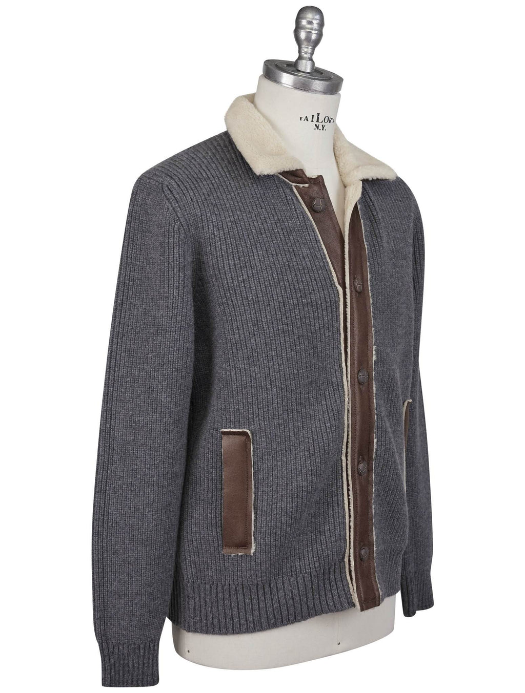 Gran Sasso Gran Sasso Gray Virgin Wool Coat Gray 001