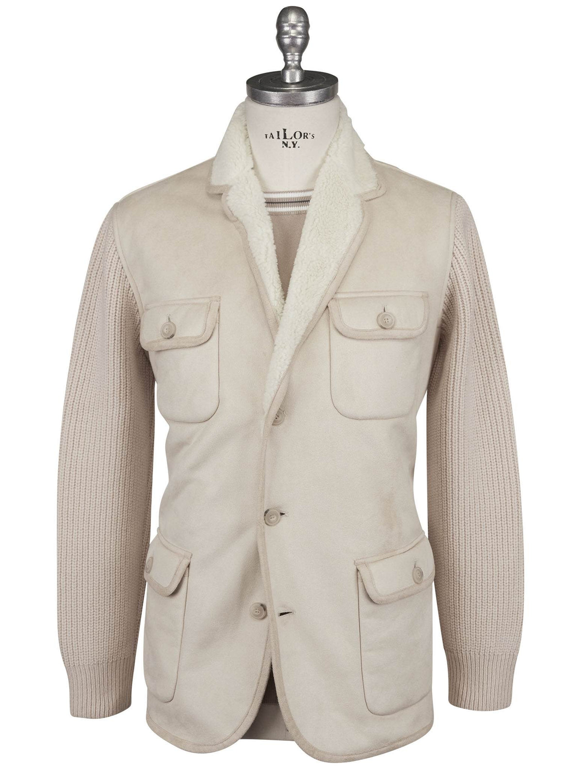 Gran Sasso Beige Virgin Wool Coat