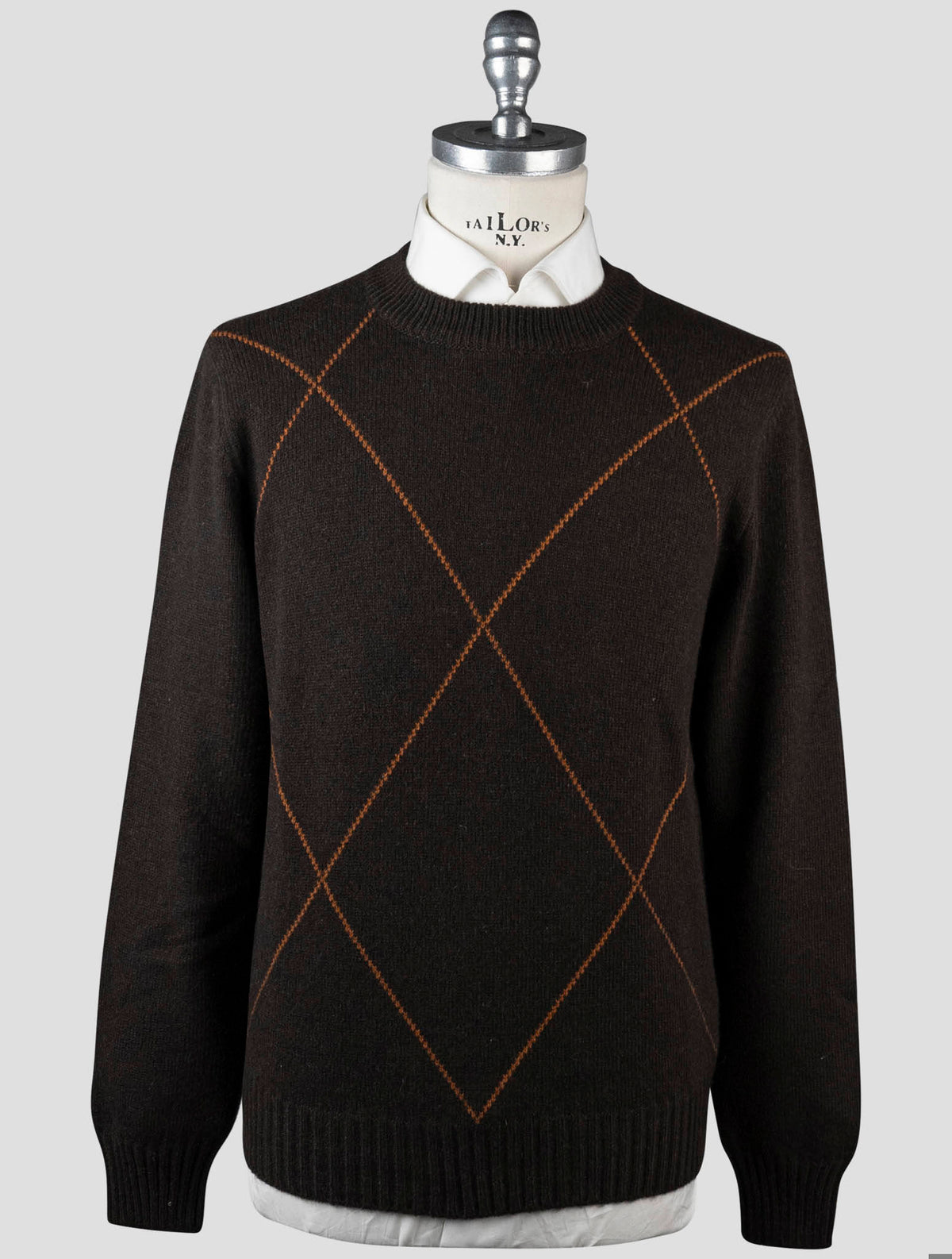 Gran Sasso Gran Sasso Brown Cashmere Virgin Wool Sweater Crewneck Brown 000