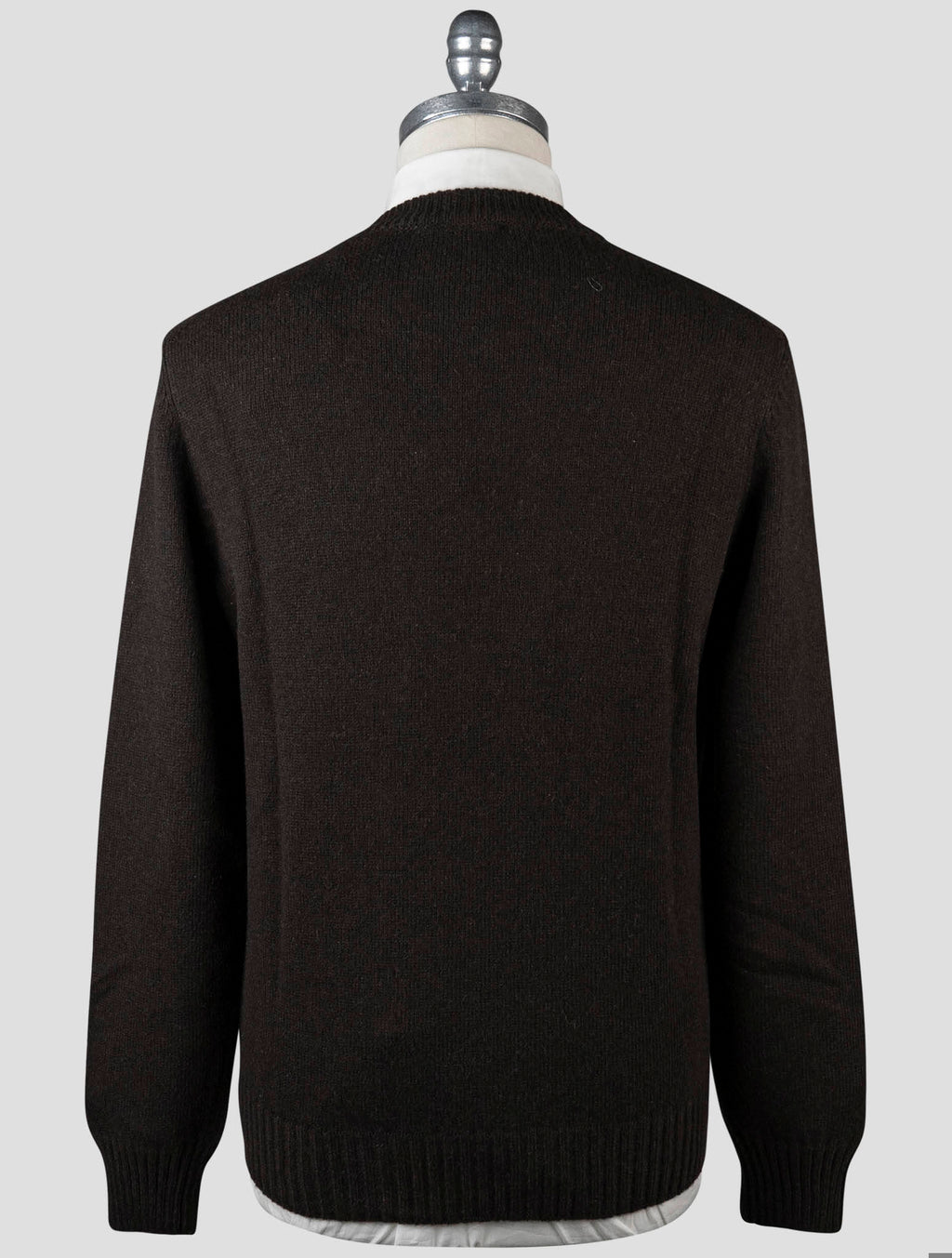 Gran Sasso Brown Cashmere Virgin Wool Sweater Crewneck