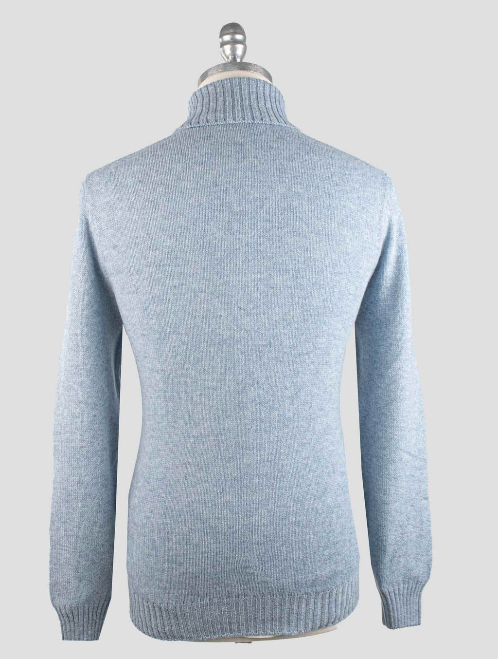 Gran Sasso Light Blue Virgin Wool Sweater Turtleneck