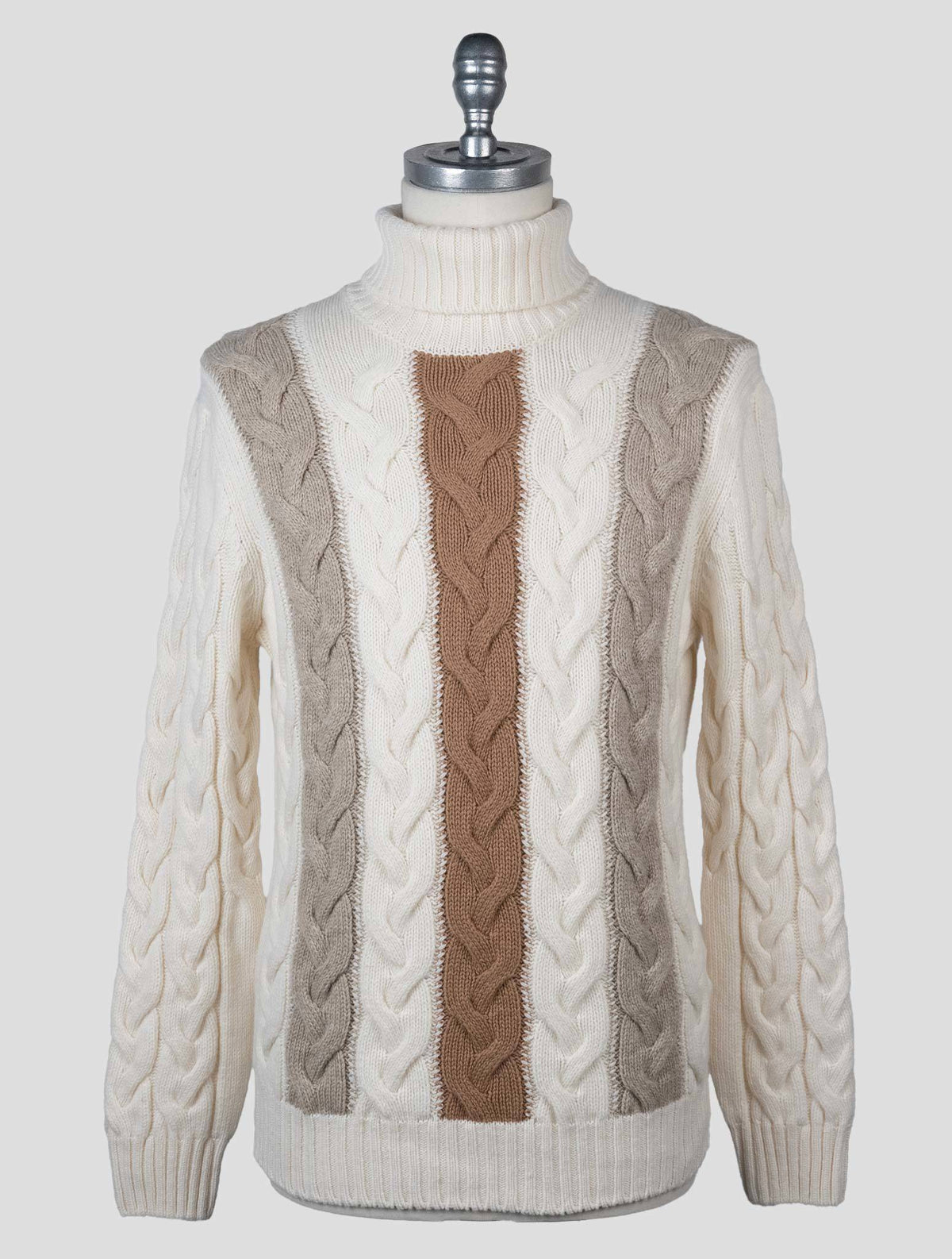 Gran Sasso Multicolor Virgin Wool Sweater Turtleneck